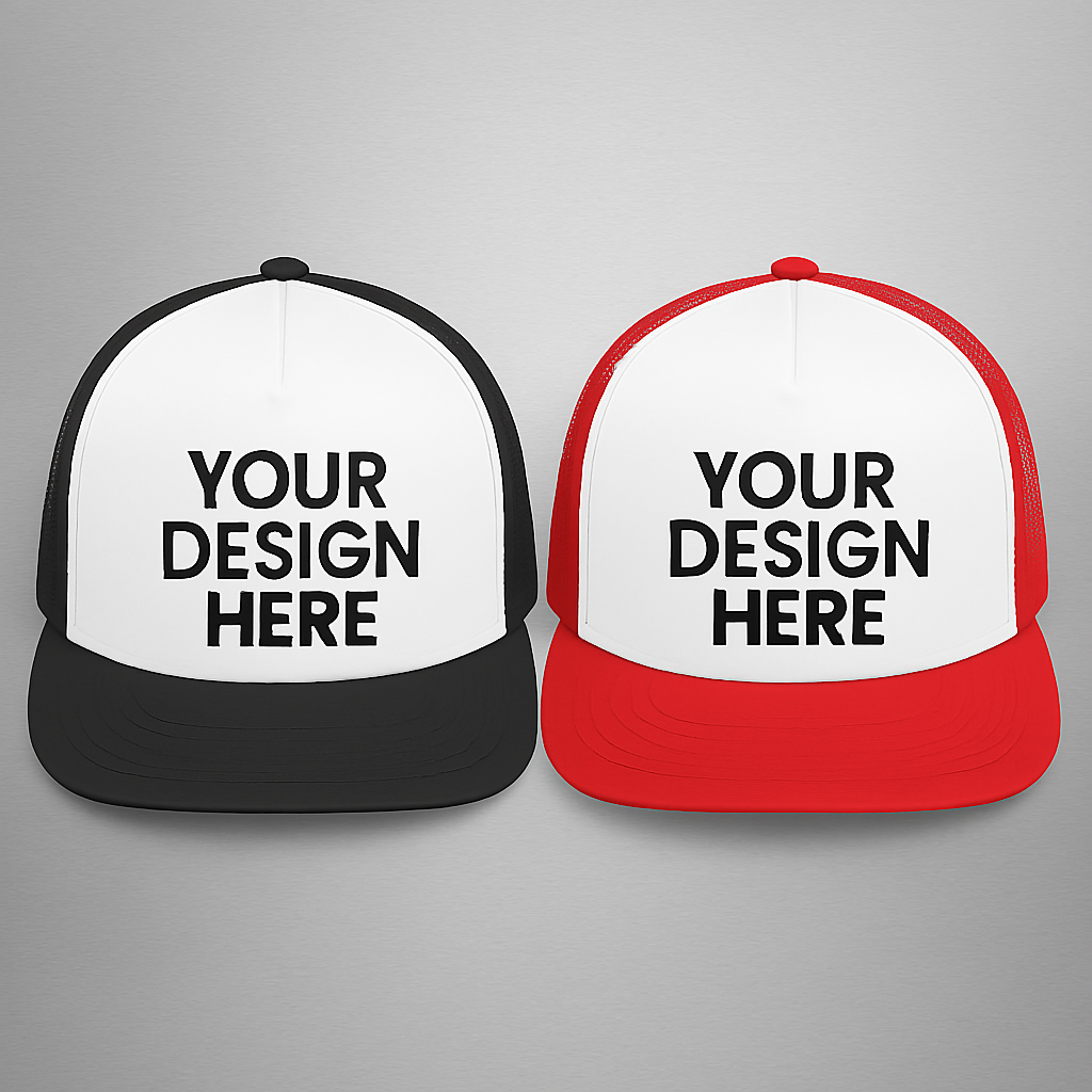 [Imagen de Gorras personalizadas (negra y roja)]